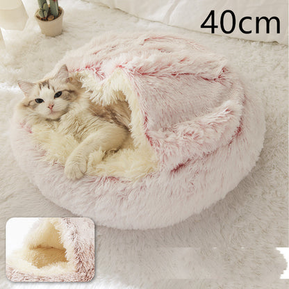 Lit pour chien et chat 2 en 1 – Doudou chaud et confortable pour l'hiver