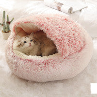 Lit pour chien et chat 2 en 1 – Doudou chaud et confortable pour l'hiver