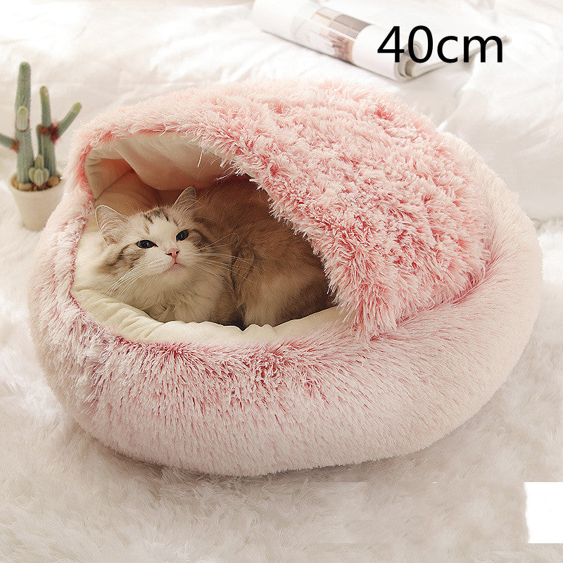 Lit pour chien et chat 2 en 1 – Doudou chaud et confortable pour l'hiver