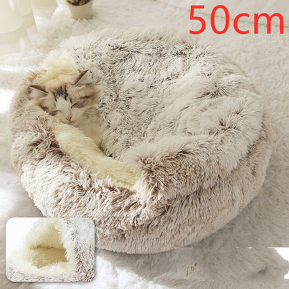 Lit pour chien et chat 2 en 1 – Doudou chaud et confortable pour l'hiver