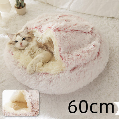 Lit pour chien et chat 2 en 1 – Doudou chaud et confortable pour l'hiver